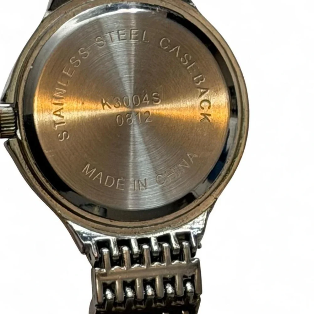 Vintage Silver Tone‎ Multicolored Indices Watch